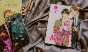 Mangá Cherry Magic volume 1, das minhas leituras de junho de 2025.