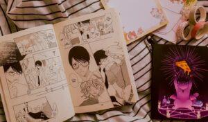 Página do mangá Colegas de Classe (Série Doukyusei) volume 1.