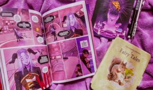 Página do quadrinho O Ladrão de Mundos volume 1, das minhas leituras de janeiro de 2025.