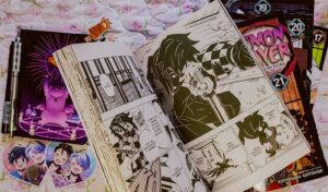 Página do mangá Demon Slayer: Kimetsu no Yaiba volume 18.