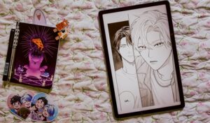 Página do mangá We're Not Cut Out to Be Lovers volume 1.