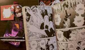 Página do mangá Demon Slayer: Kimetsu no Yaiba volume 23.