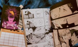 Página do mangá Tocando a sua Noite.